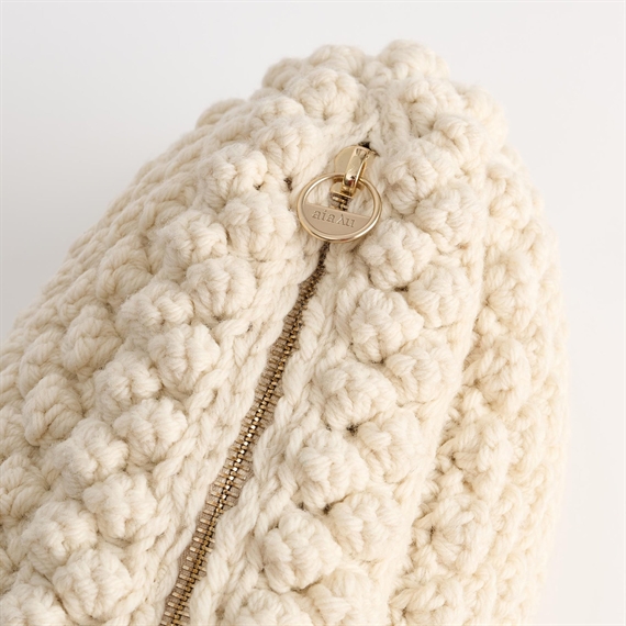 Aiayu Linn Clutch, Pure Ecru